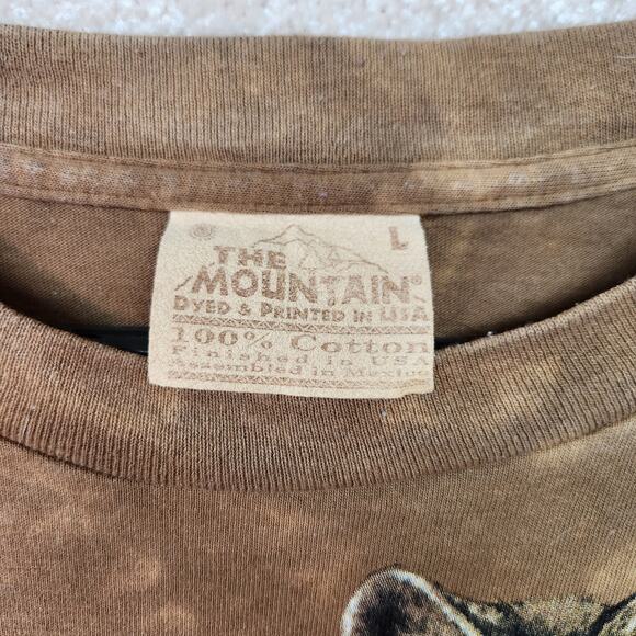 Vintage The Mountains tye dye Wolf Museum Tee Size Large - Picture 4 of 8